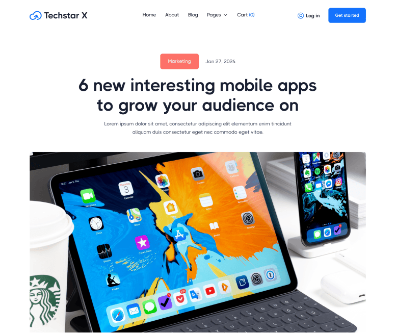 Blog Post - Techstar X Webflow Template