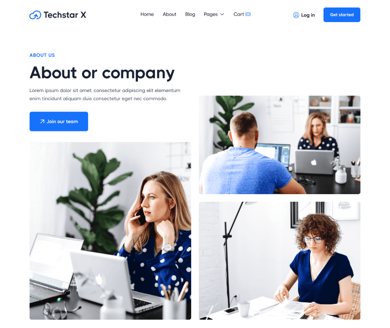 About - Techstar X Webflow Template