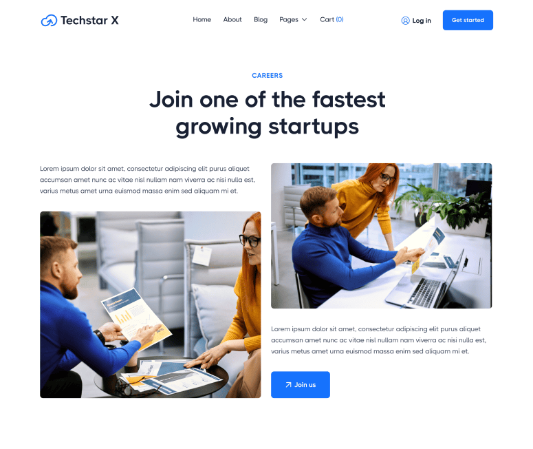 Careers - Techstar X Webflow Template
