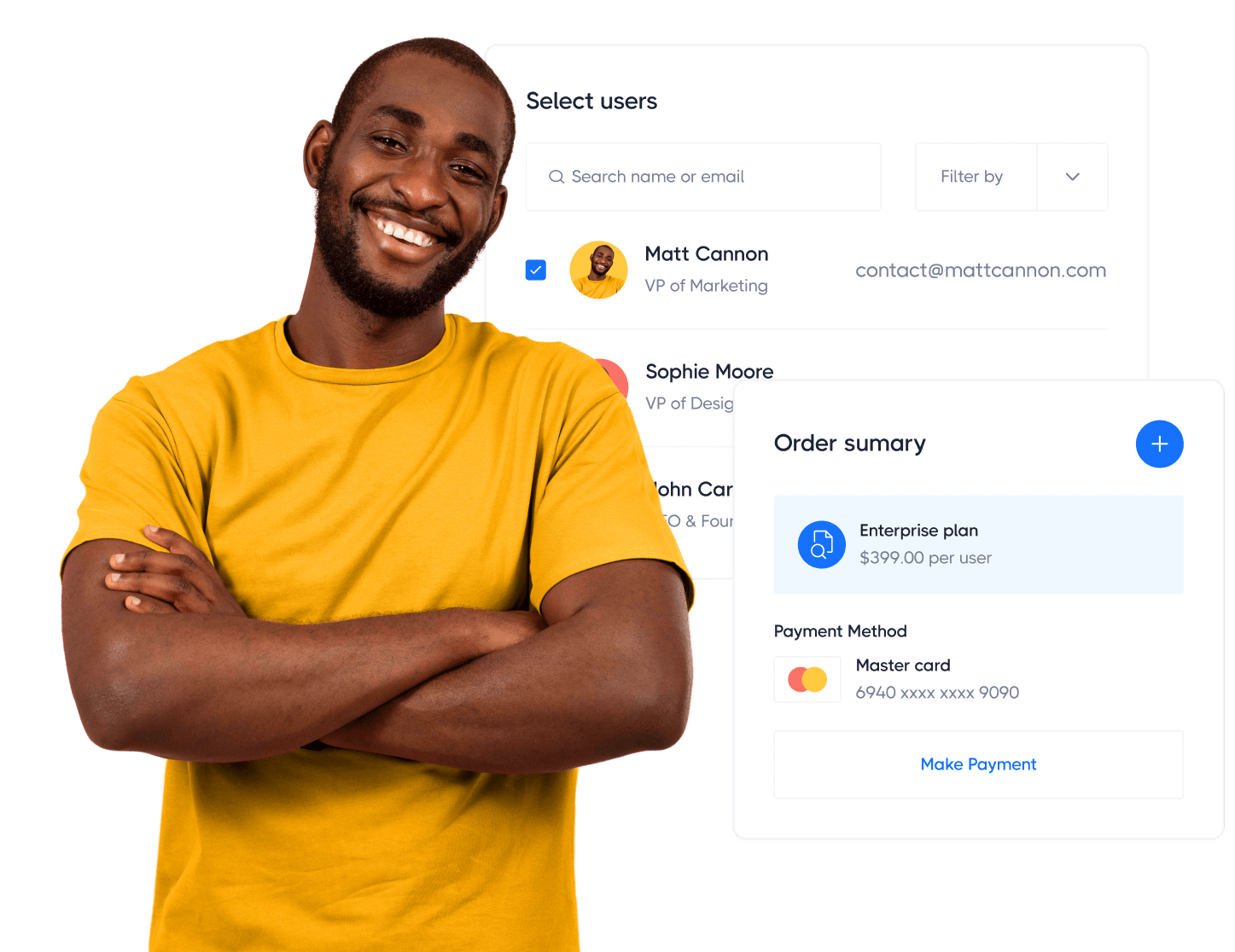 Image Team Member Sales Teams - Techstar Webflow Template