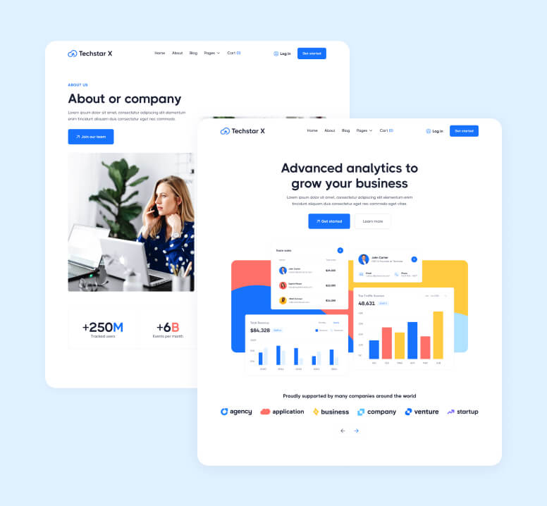 Pages Included - Techstar X Webflow Template