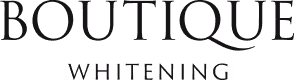 Boutique Whitening brand logo in black text on a white background.