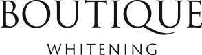 Boutique Whitening brand logo in black text on a white background.