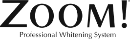 Zoom! Professional Whitening System logo in black text.