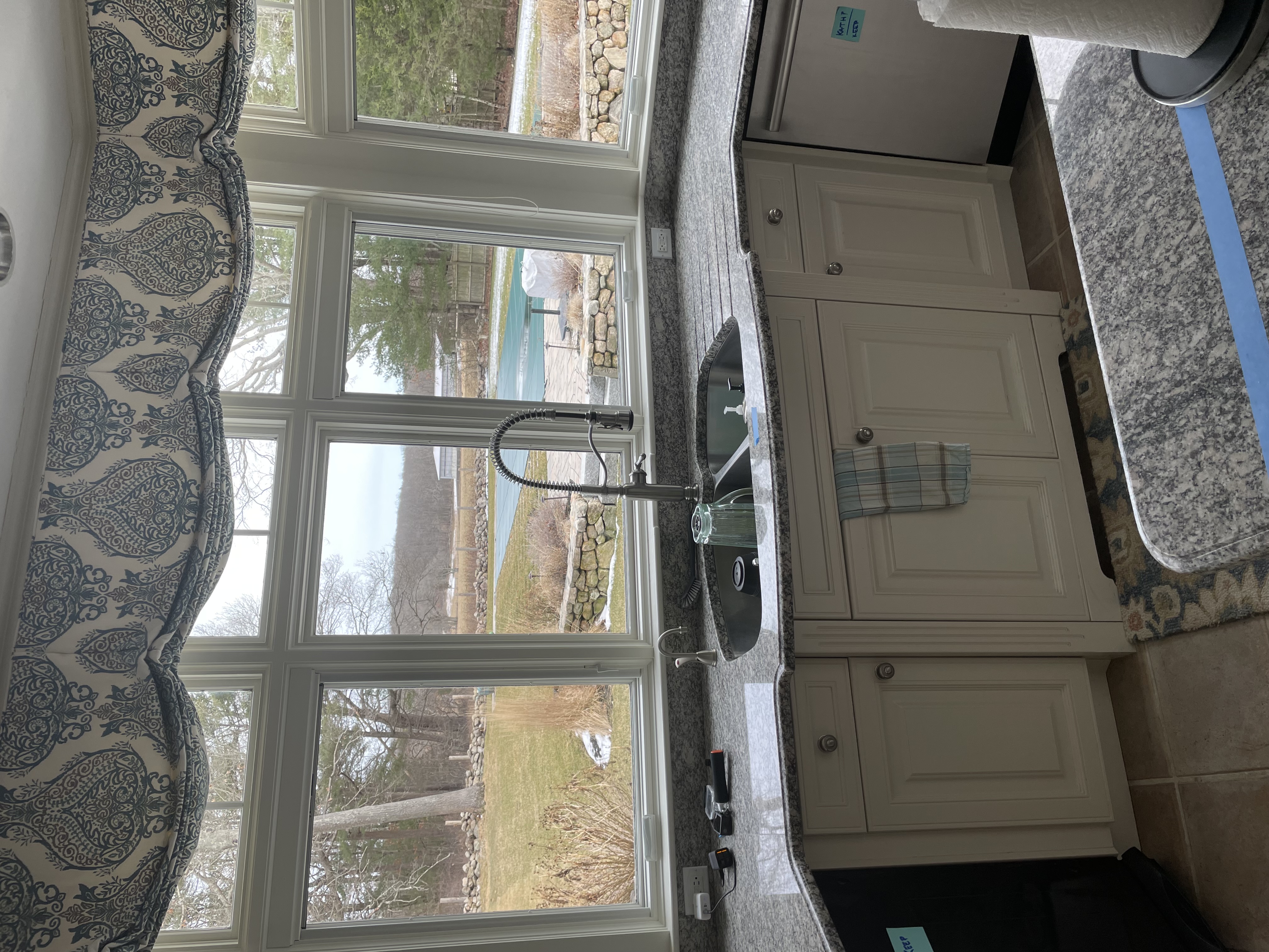 Before photos of Norwell two-tone kitchen remodel.
