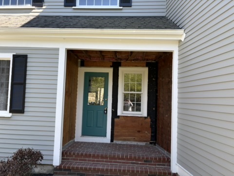 Original recessed porch that we replaced with a mudroom addition.