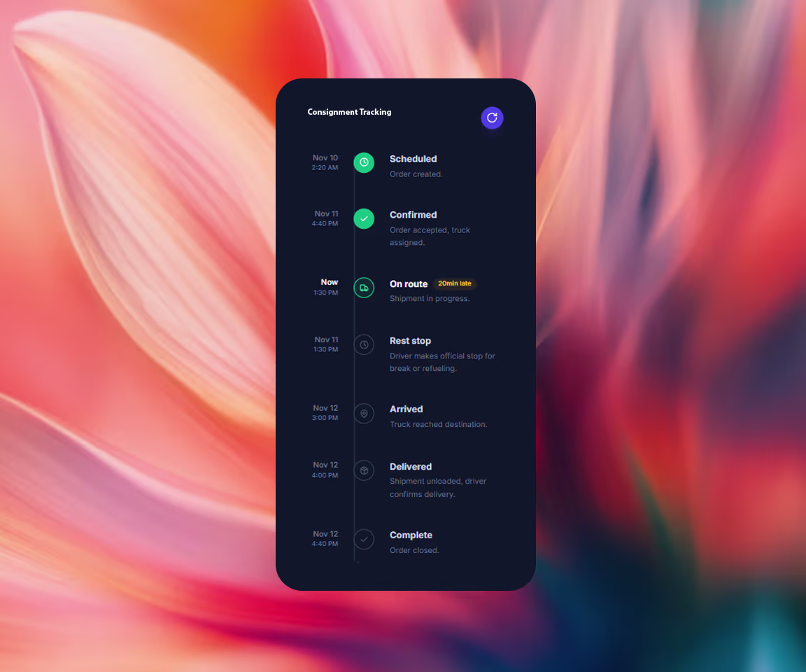 consignment tracking