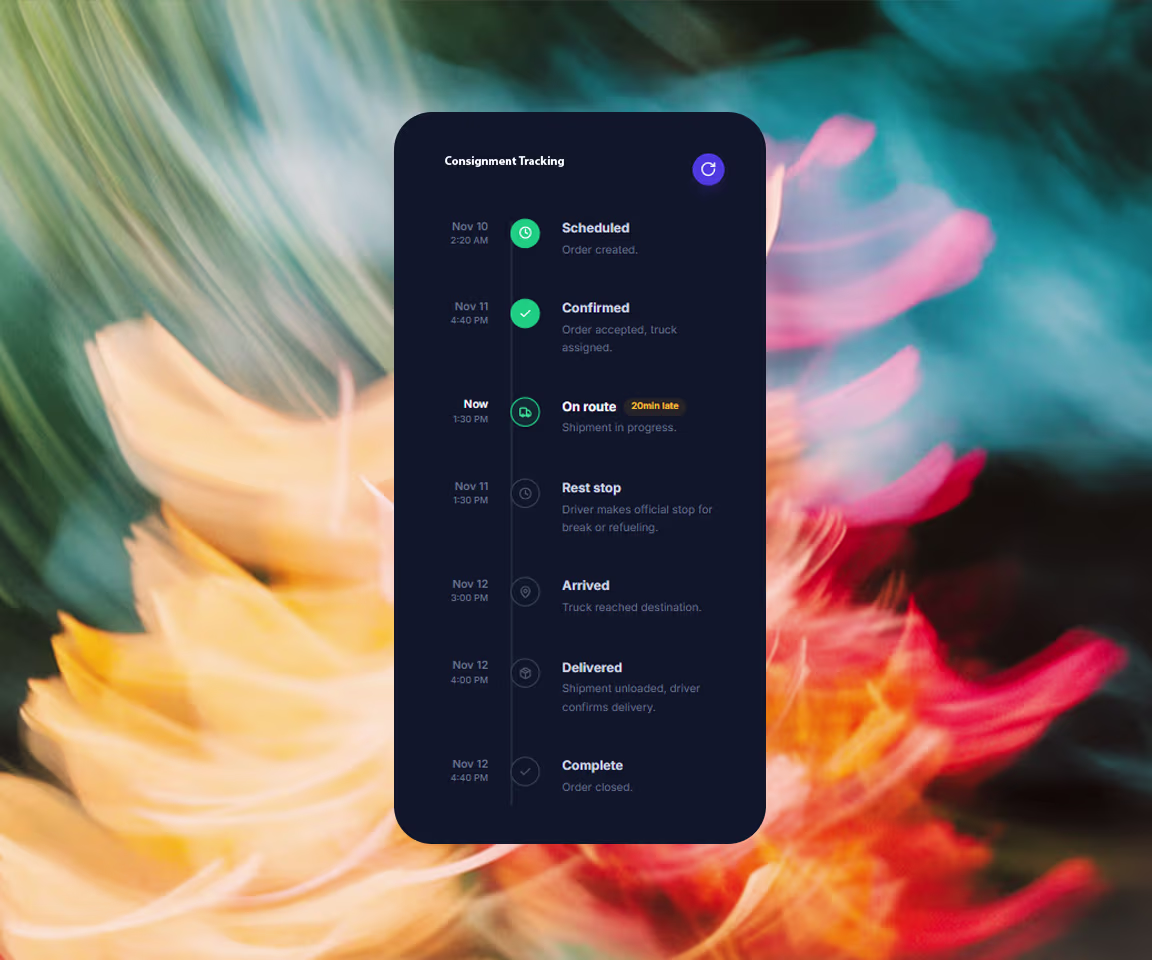 consignment tracking