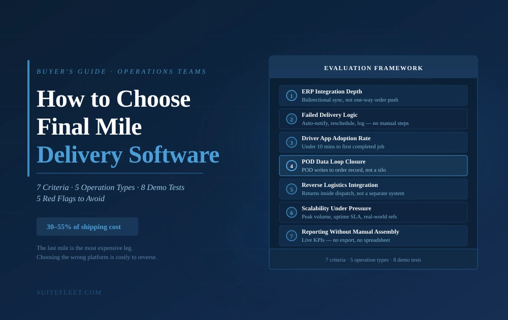 How to Choose Final Mile Delivery Software
