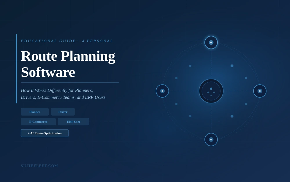 Route Planning Software: How It Works Differently for Planners, Drivers, E-Commerce Teams, and ERP Users