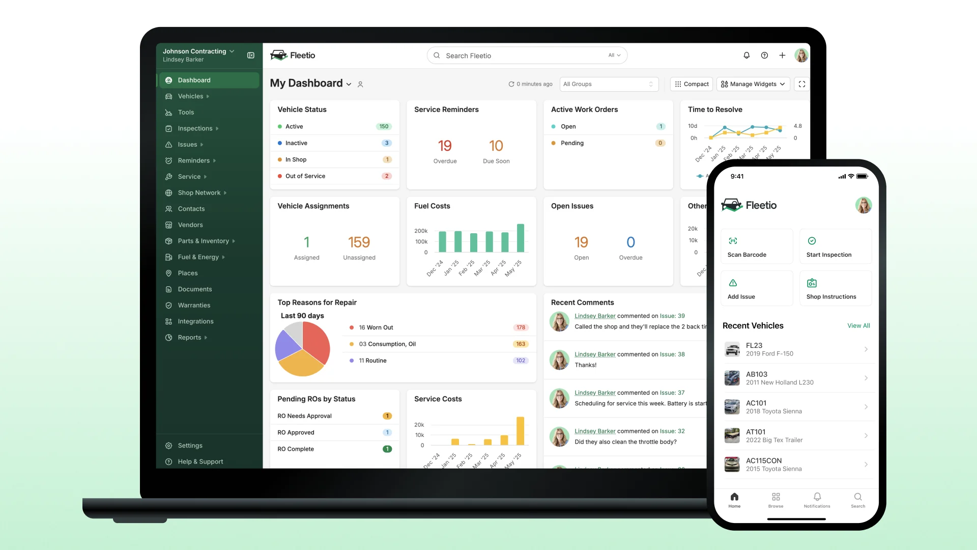 Fleetio Dashboard