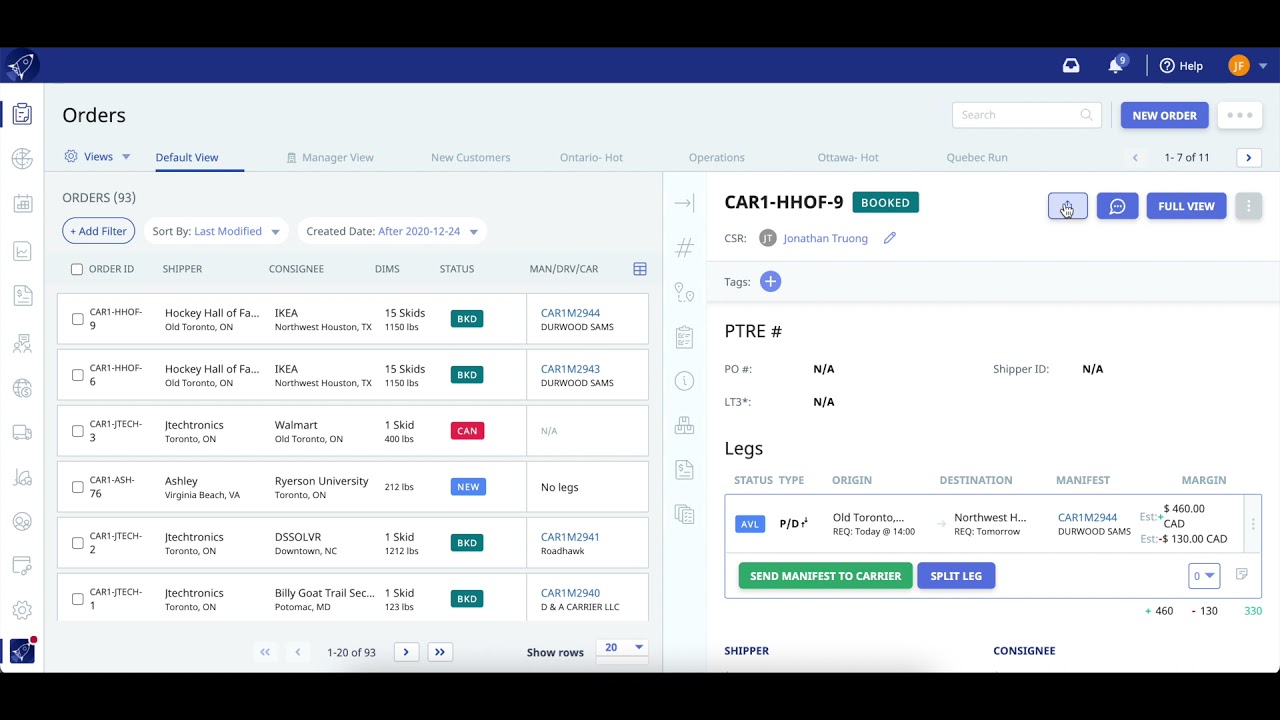 Rose Rocket Dashboard