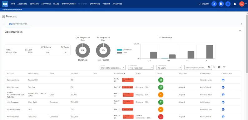 Magaya Dashboard