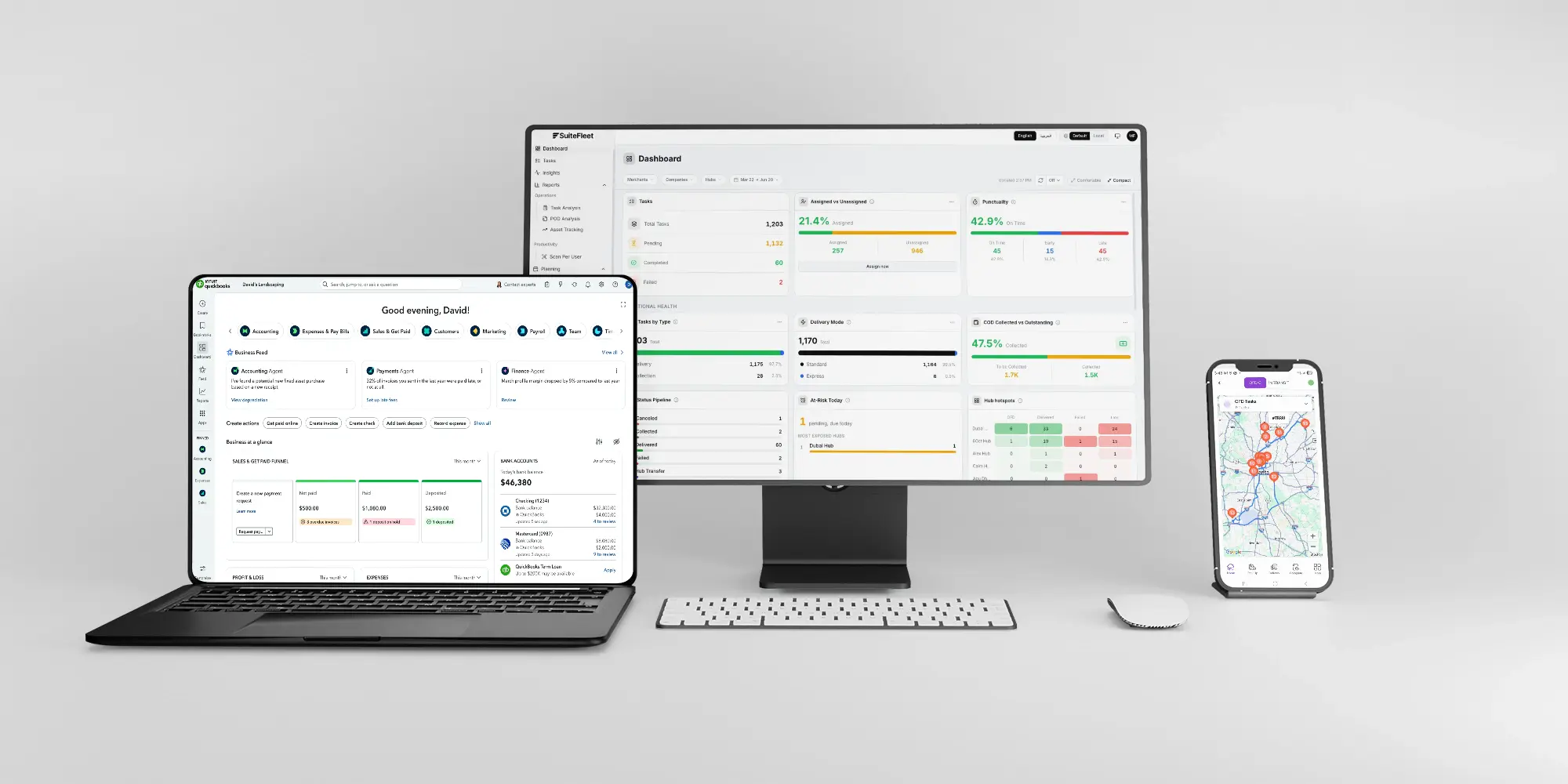 Quickbooks delivery management