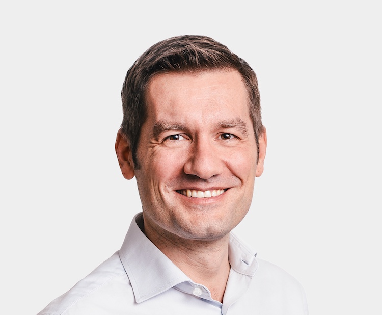 image of guest speaker at a conference (for a legal tech)