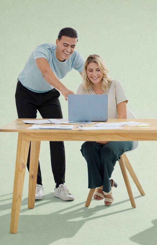 image of individuals using real estate tech