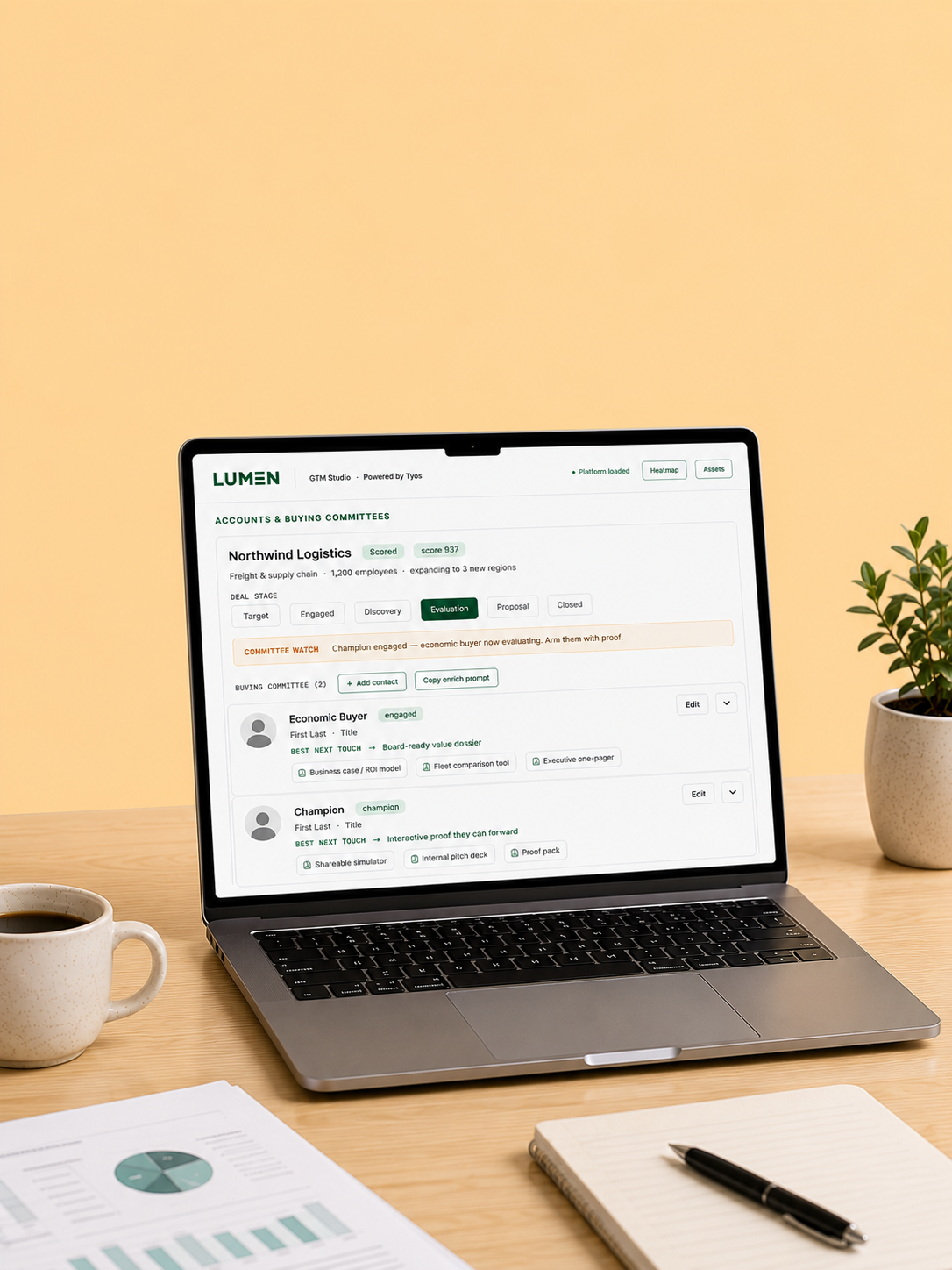 image of a collaborative workspace (for a b2b saas)