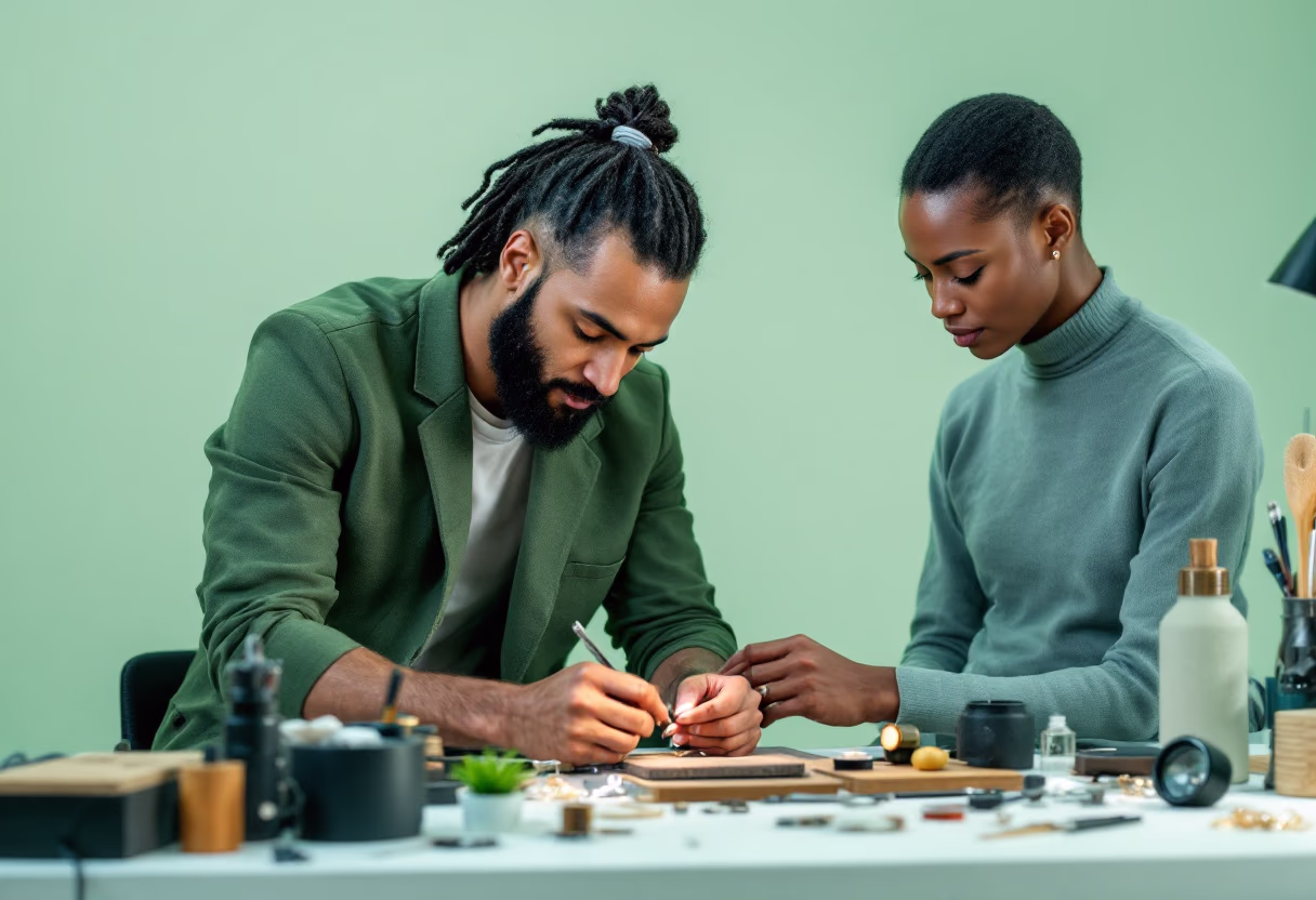 image of founders working (for a jewelry store)