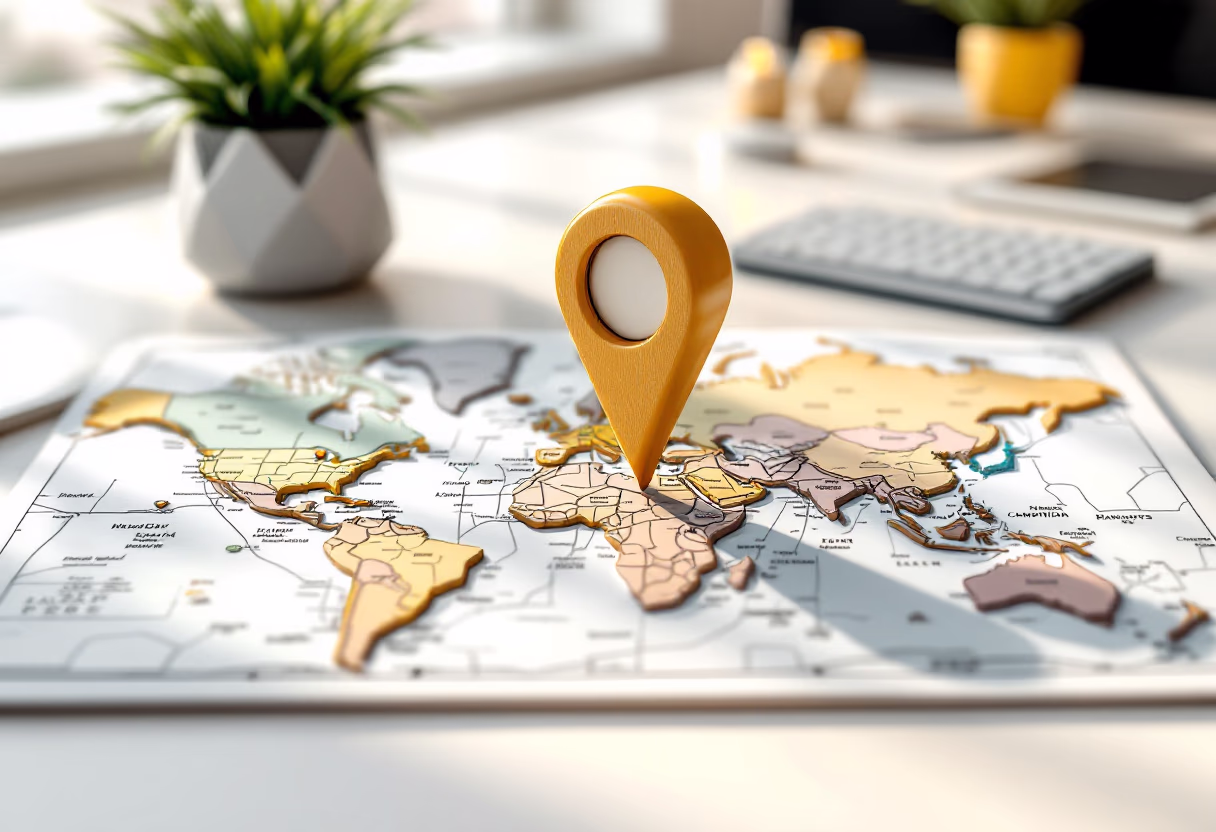 image of map location pin for a real estate website