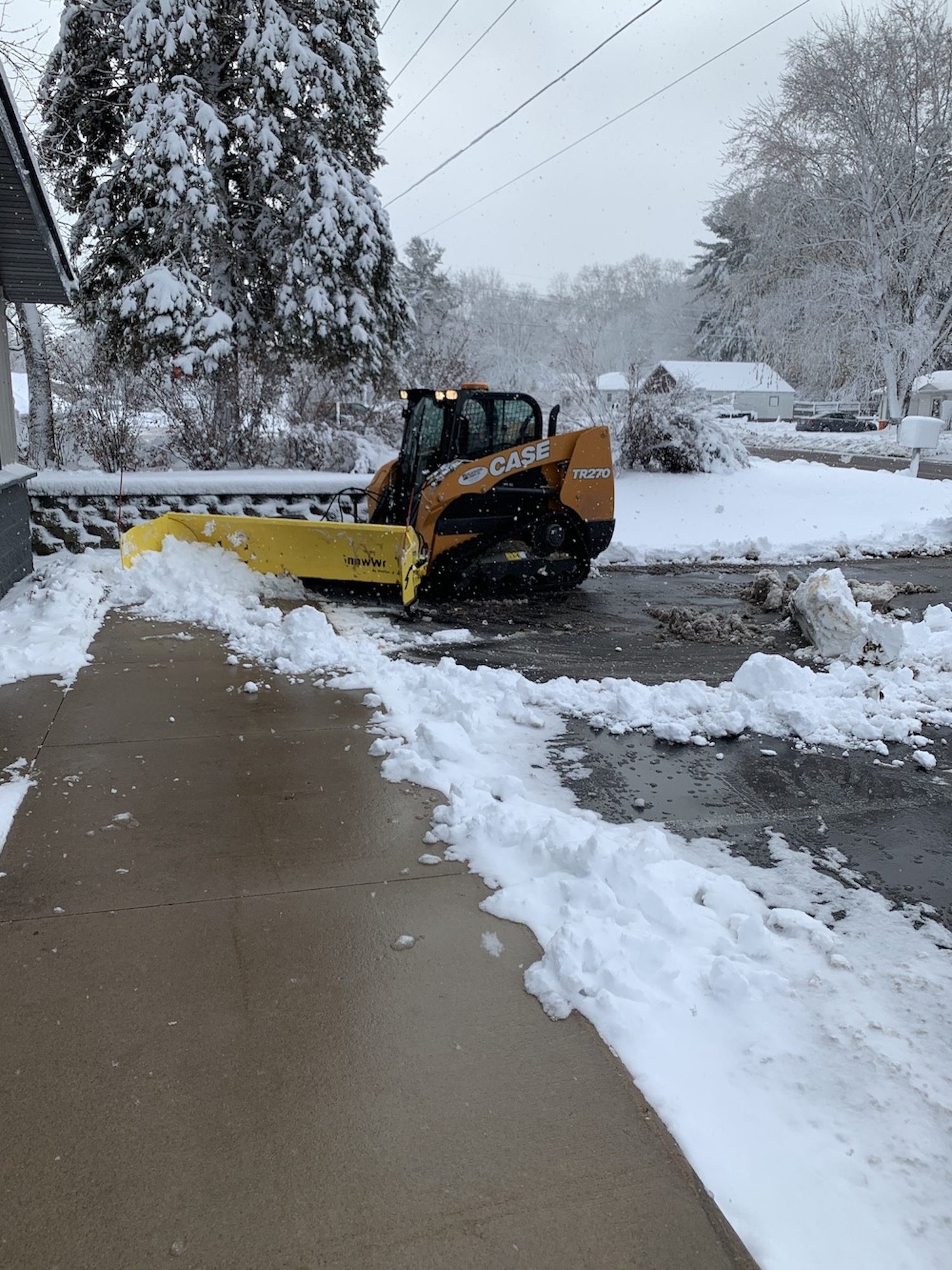 curb to curb snow plowing