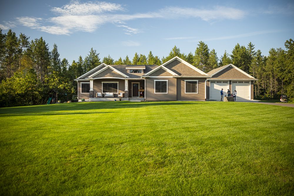 healthy lawn after being mowed