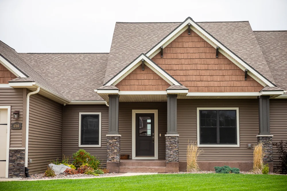 Healthy green lawn at an Altoona, WI home