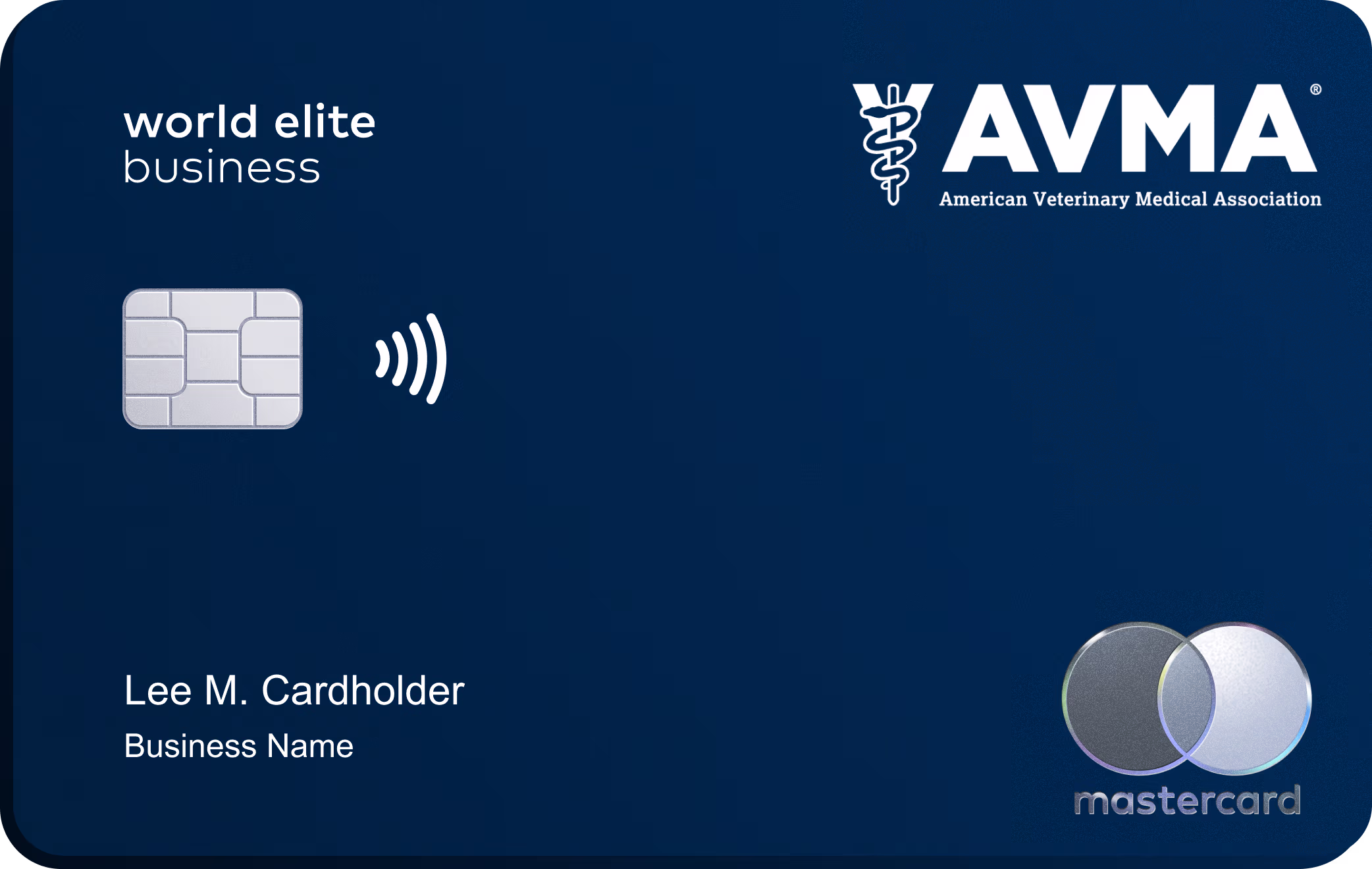 AmSpa Mastercard business credit card with contactless payment feature