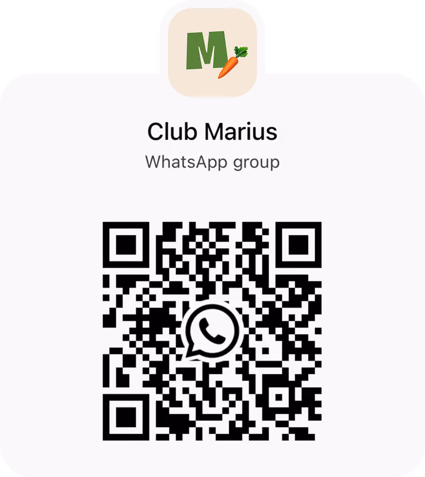 QR code pour rejoindre la communauté WhatsApp du Club Marius