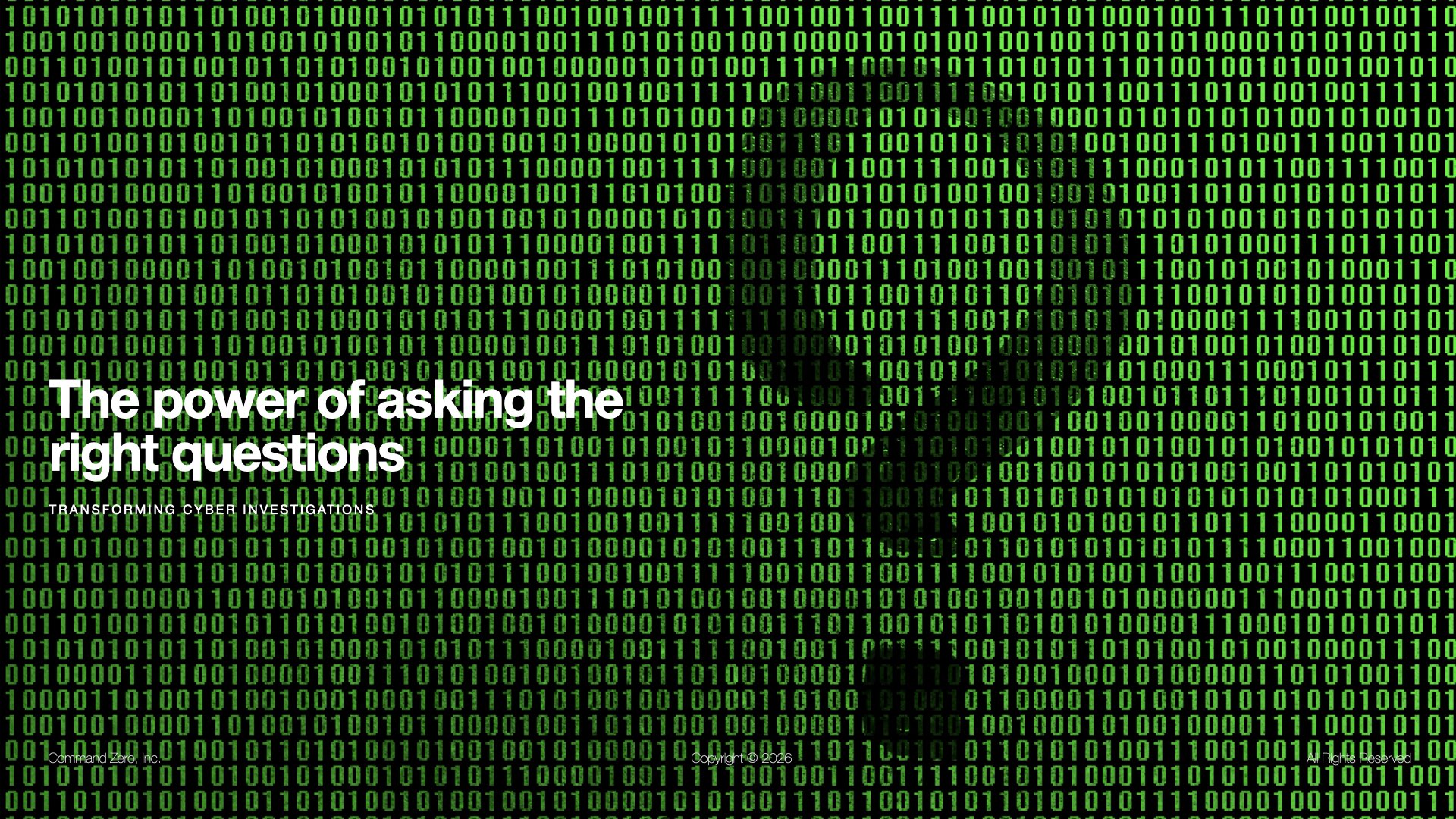 Transforming cyber investigations: The power of asking the right questions