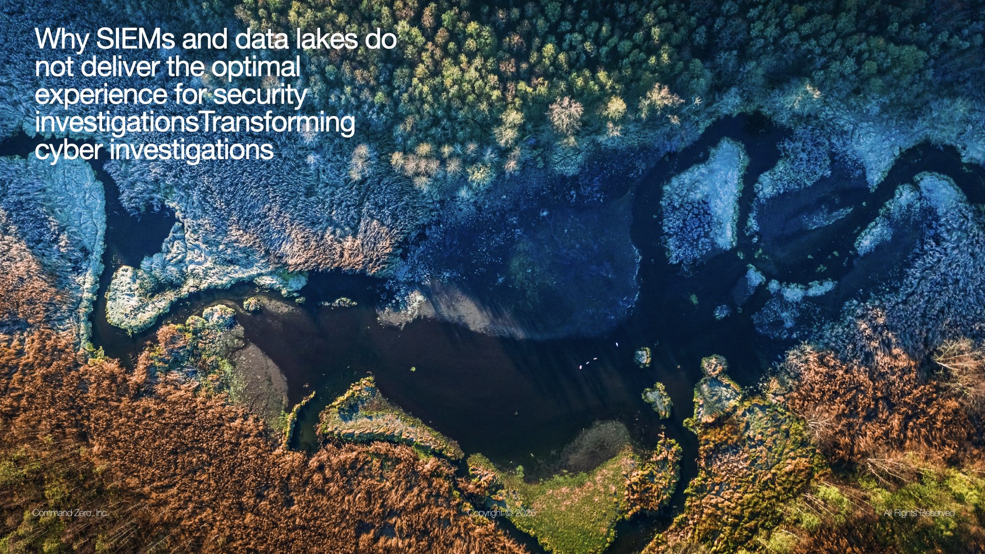 Why SIEMs and data lakes do not deliver the optimal experience for security investigations