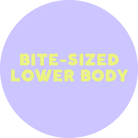 Bite-Sized Lower Body program cover