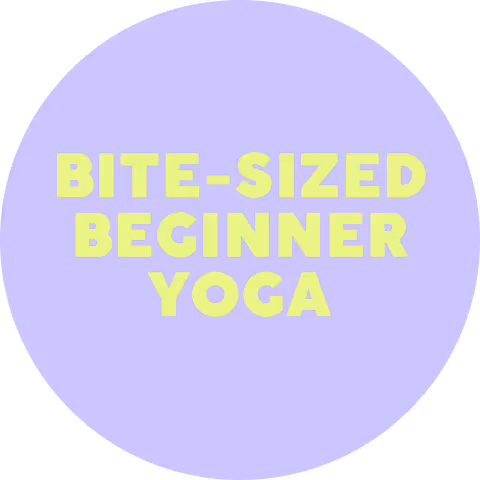 Bite-Sized Beginner Yoga program cover