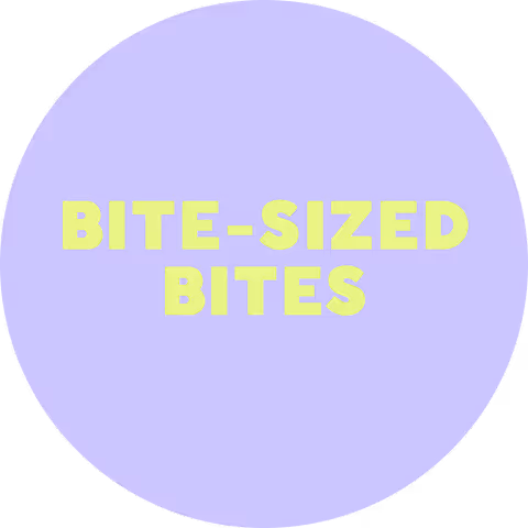 Bite-Sized Bites program cover