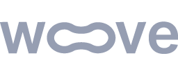 Word mark logo for Woove with a stylized double infinity loop replacing the two Os.