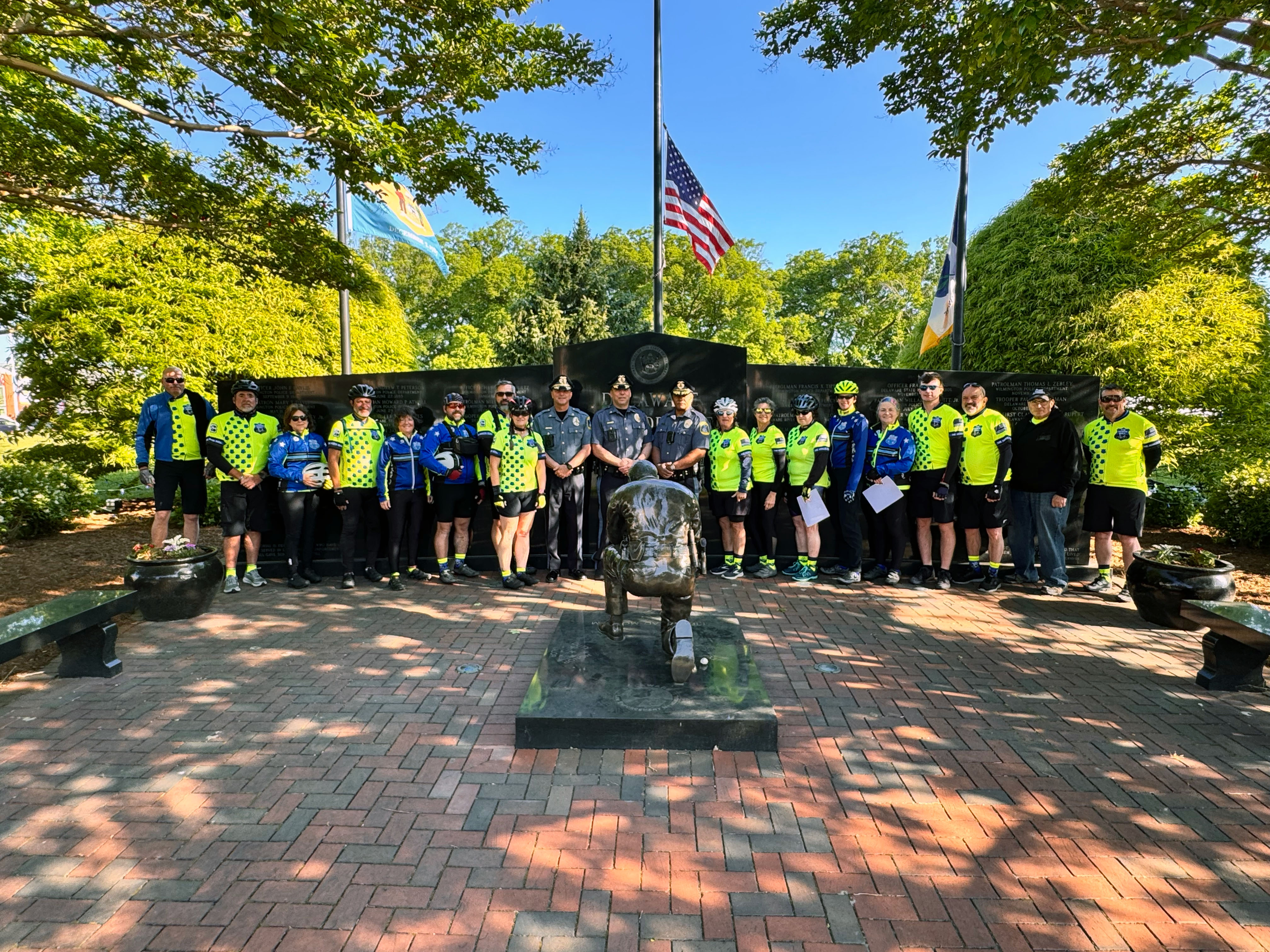 Photo from the law enforcement honor ride sponsored by eSleuth