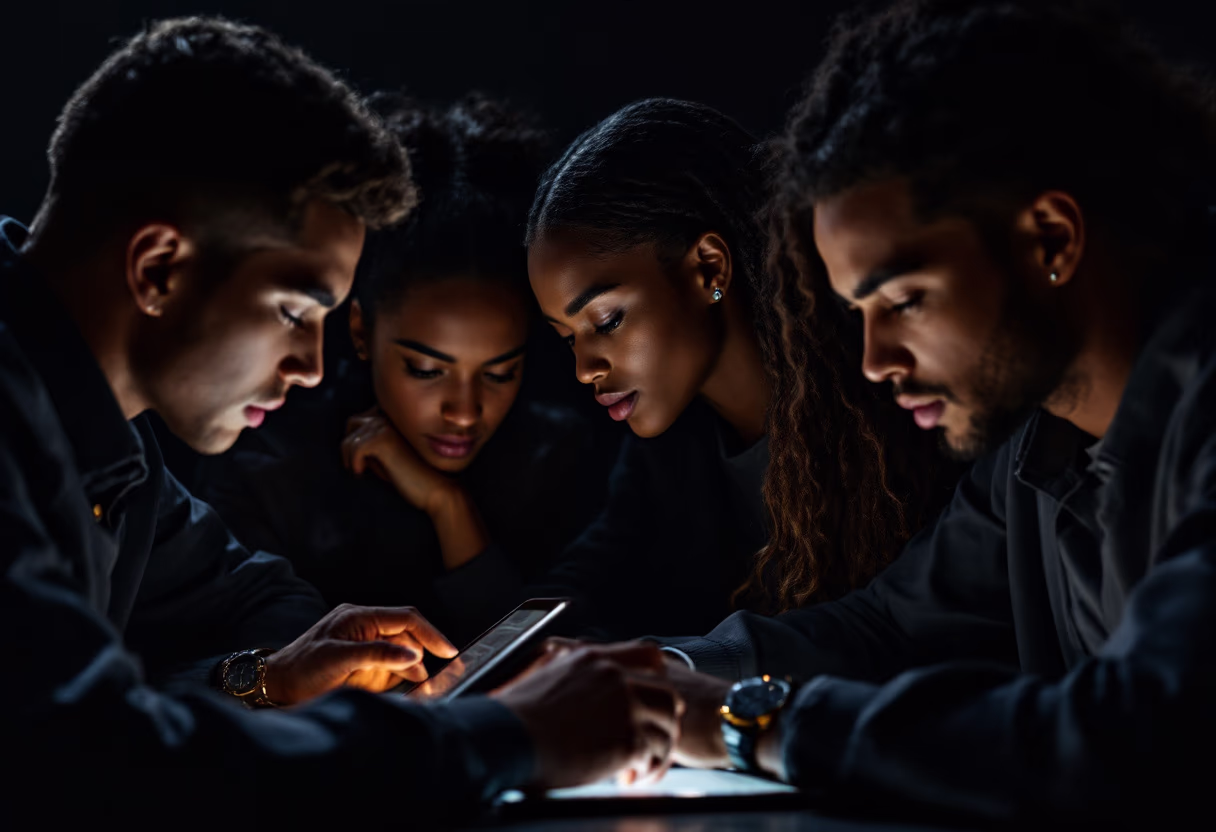 image of students using technology (for edtech)