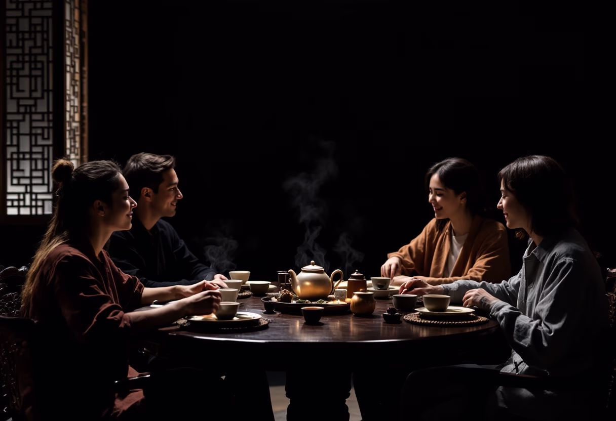 image of guests enjoying events (for a chinese restaurant)