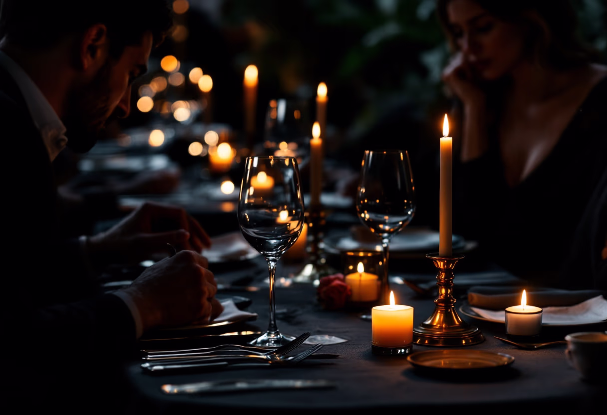 image of a hosted event inside the restaurant (for an italian restaurant)