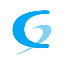 Stylized blue letter C with a curved tail forming a swoosh design.