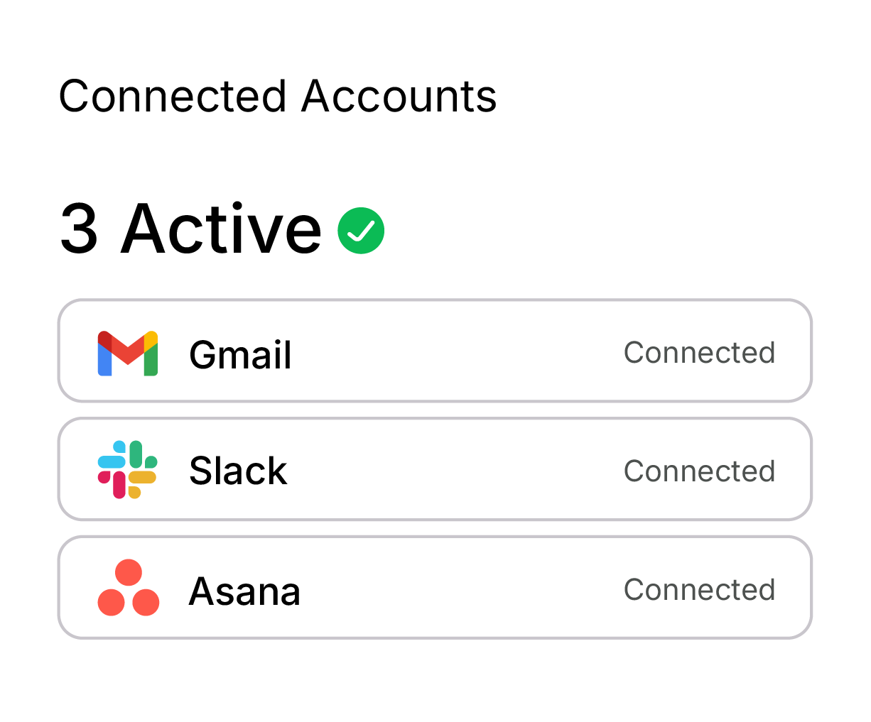 Connected accounts