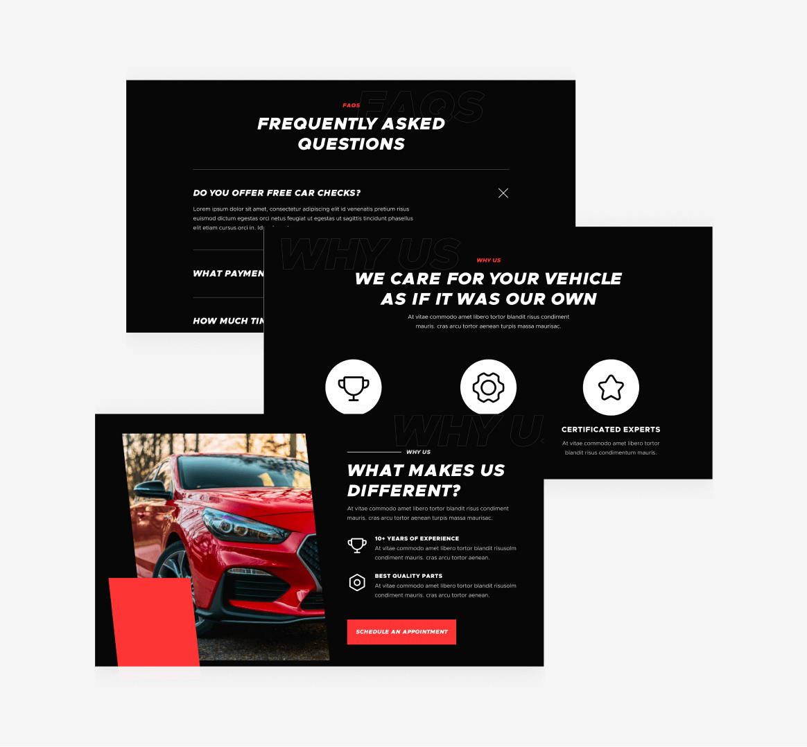 Autocar - 24 Sections Included - Automotive Webflow Template