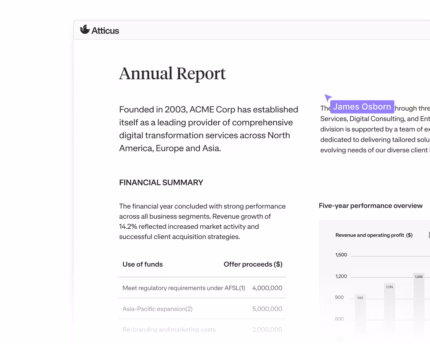 Atticus platform preview