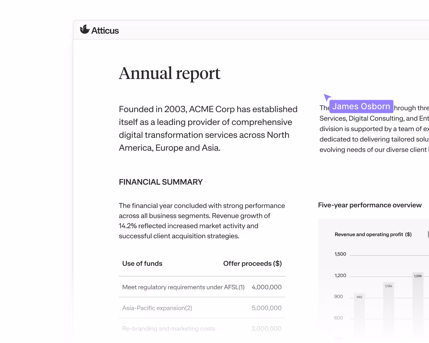 Atticus platform preview