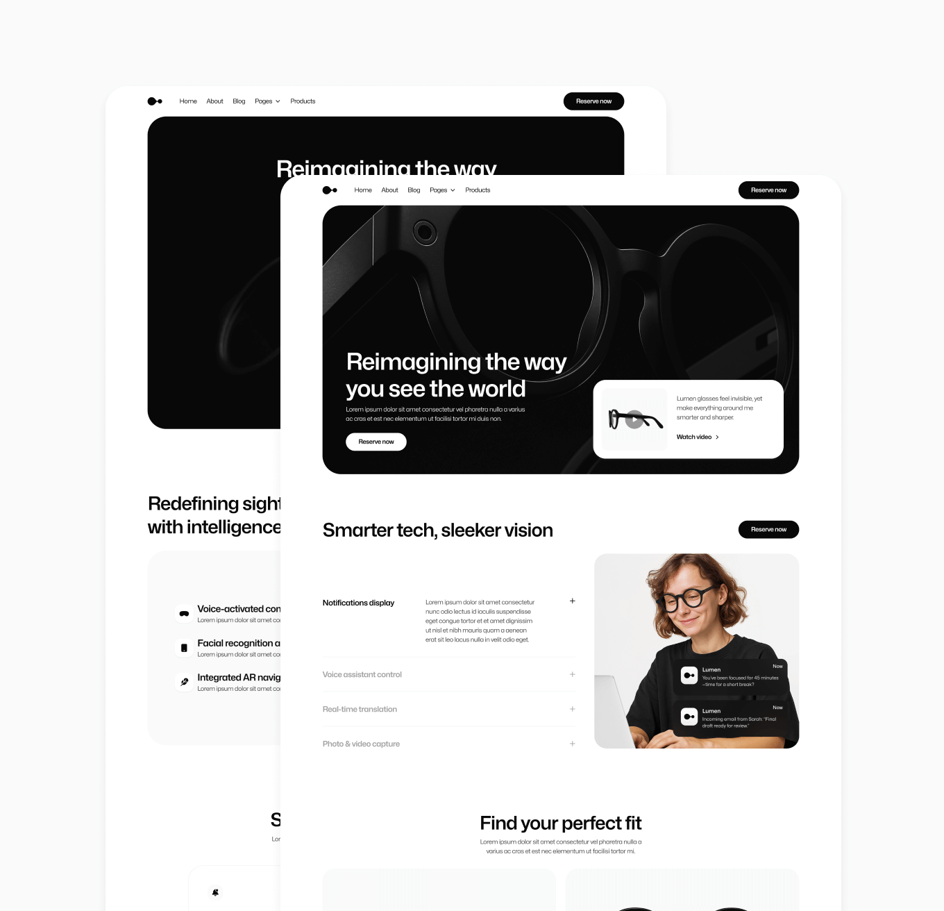 Gadgetar 18 Pages Ai Glasses Webflow Template | BRIX Template
