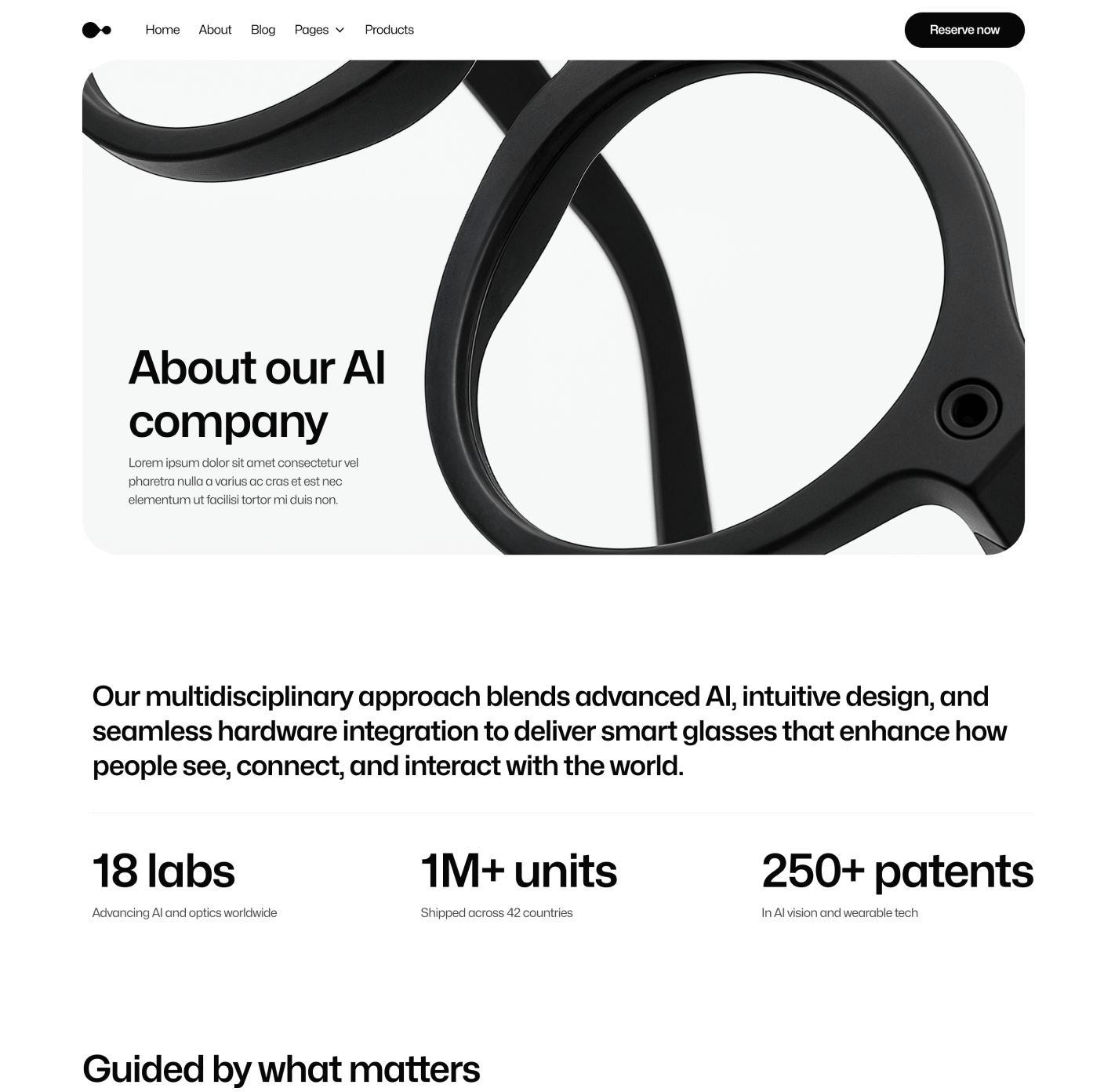 Gadgetar About Ai Glasses Webflow Template | BRIX Template
