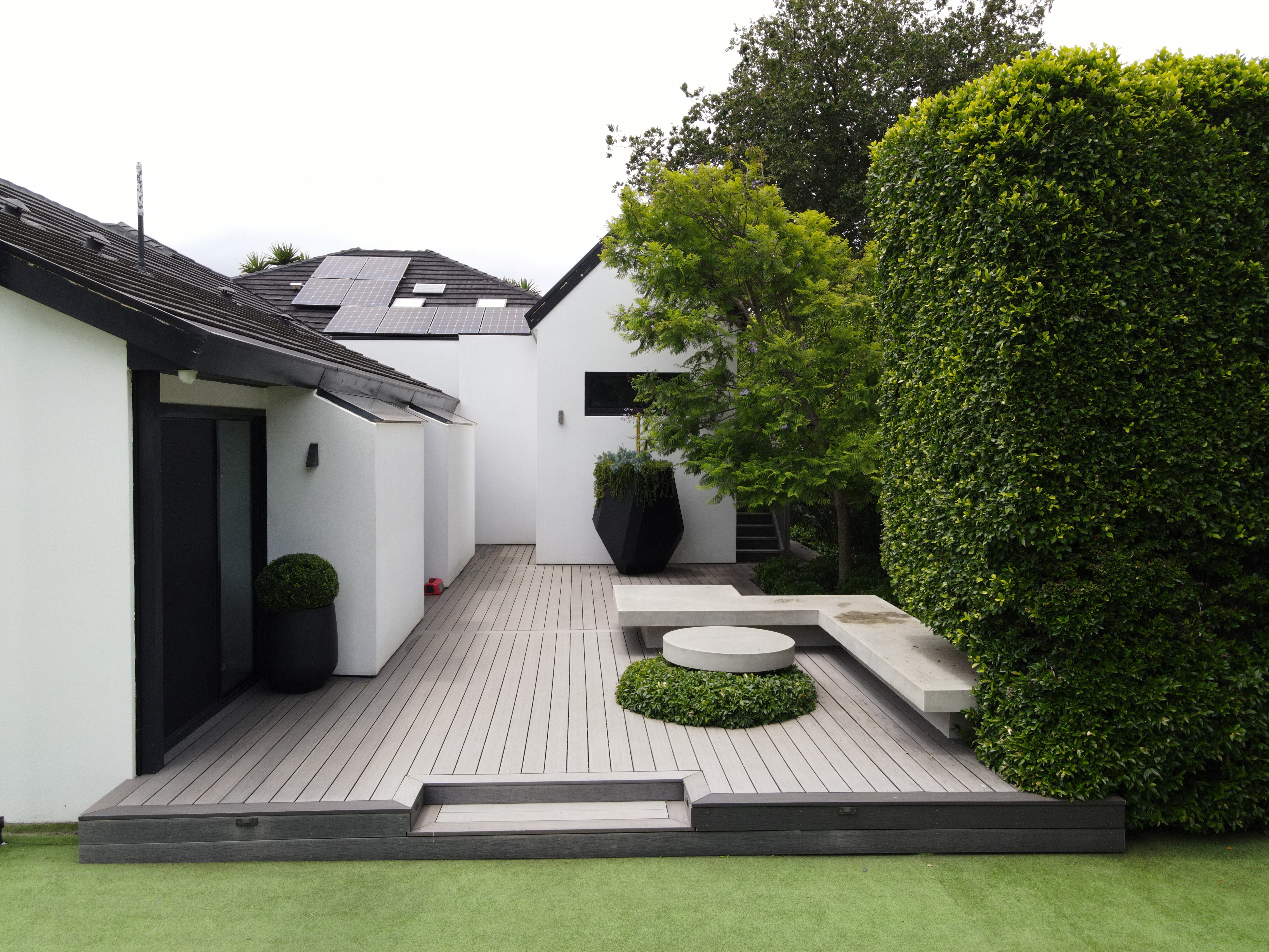 Topiary by DVH Horticulture in beautiful garden in bayside suburbs