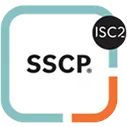 SSCP certification logo with ISC2 badge in the top right corner.