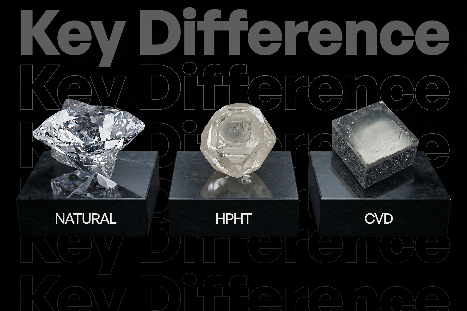 The Key Difference Between HPHT, CVD and Natural Diamonds