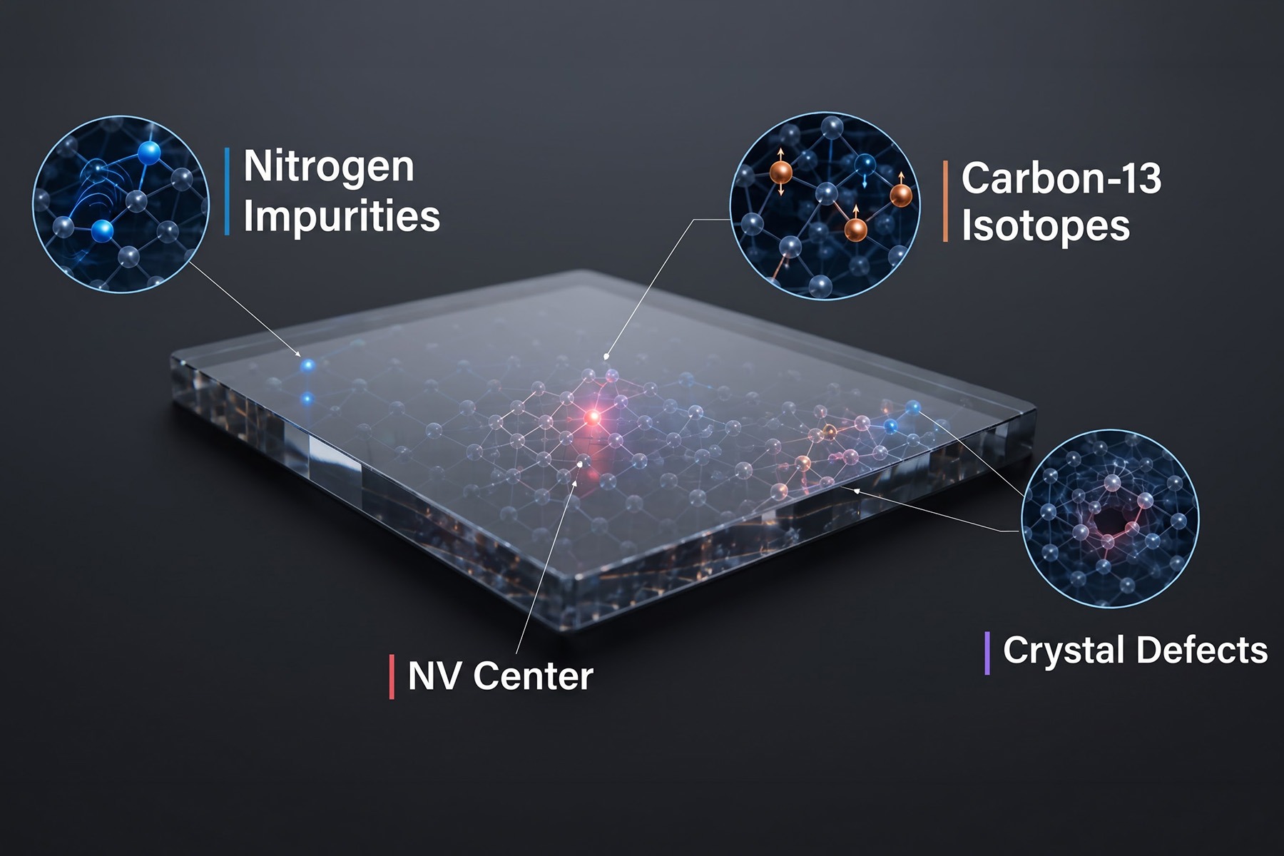 factors affecting diamond qubit coherence