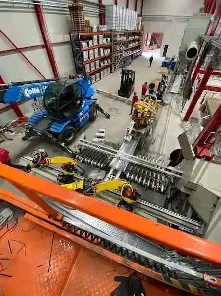 Industrijski obrat na začetku projekta